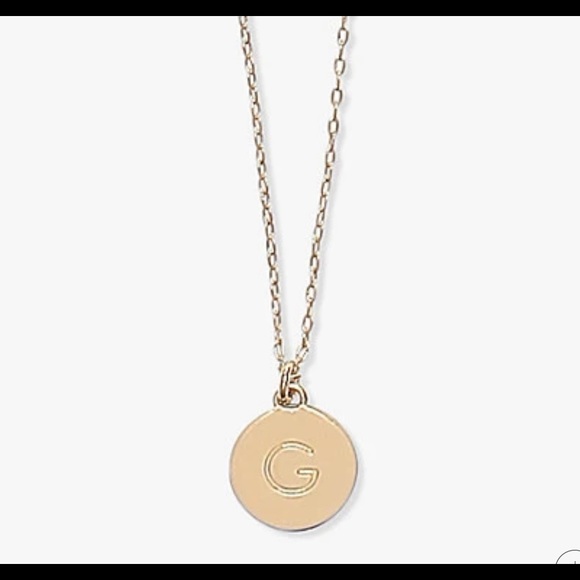 Kate Spade a mini pendant necklace letter G - Picture 1 of 2